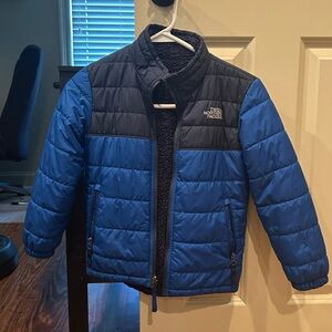 Boys XS blue North Face Jacket